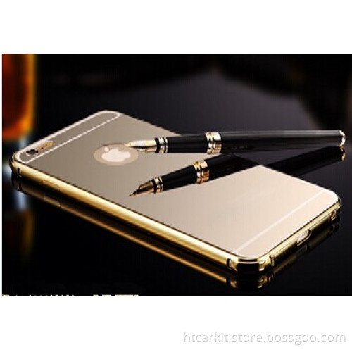 In stock!! Luxury Aluminum metal mobile phone mirror phone case for iphone 6